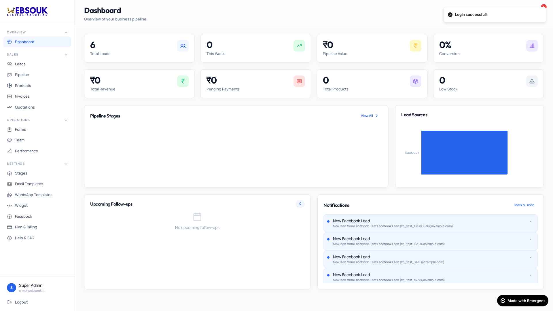 Dashboard & Analytics